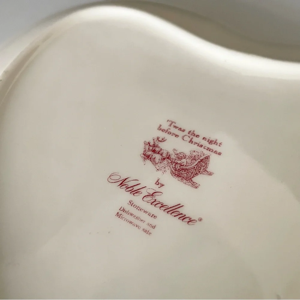 The Night Before Christmas Heart Plate by Noble Excellence